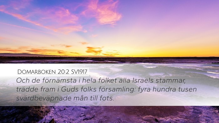 Domarboken 20:2 SV1917 Bible Verse Image