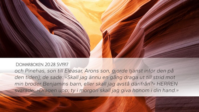 Domarboken 20:28 SV1917 Bible Verse Image