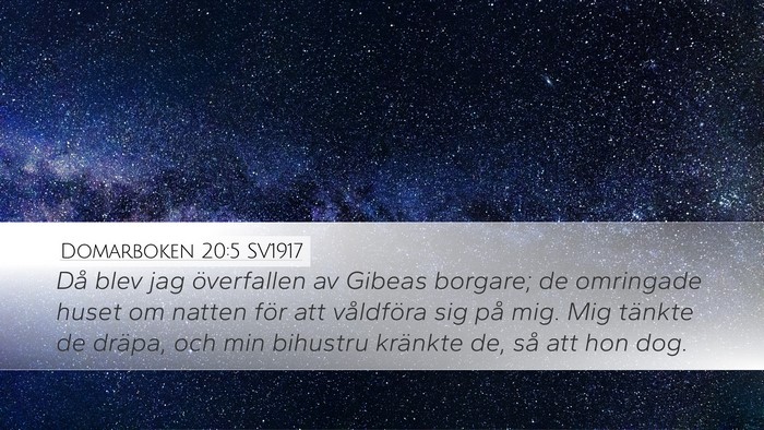 Domarboken 20:5 SV1917 Bible Verse Image