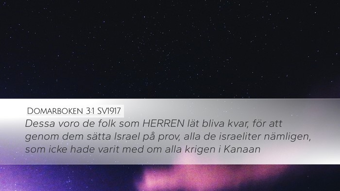 Domarboken 3:1 SV1917 Bible Verse Image