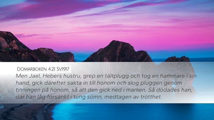 Domarboken 4:21 SV1917 Bible Verse Image