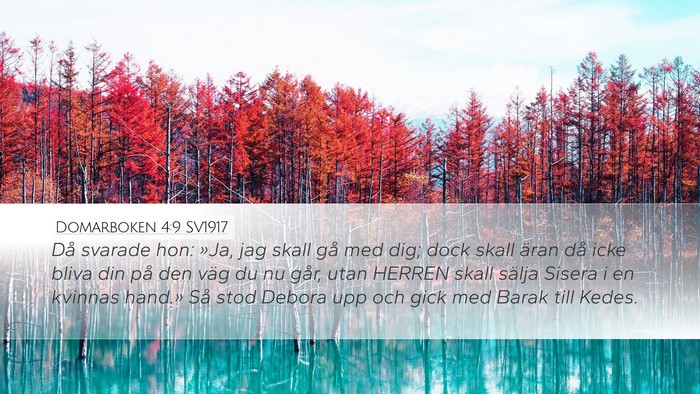 Domarboken 4:9 SV1917 Bible Verse Image