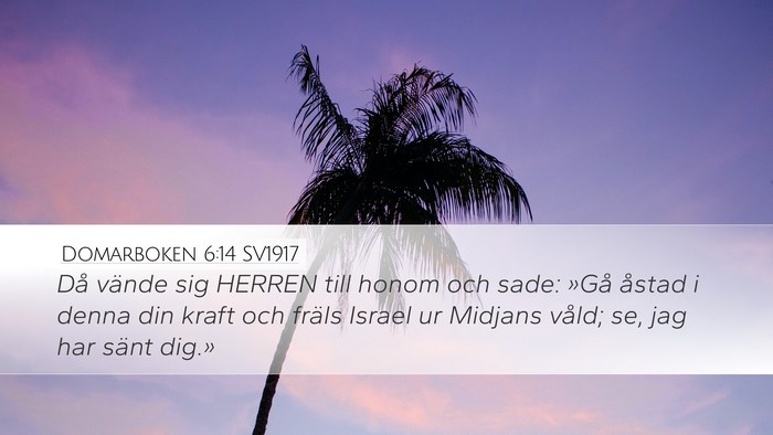 Domarboken 6:14 SV1917 Bible Verse Image