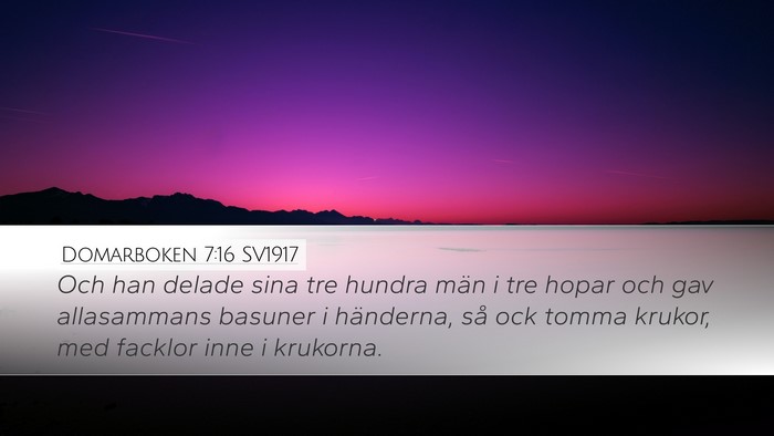 Domarboken 7:16 SV1917 Bible Verse Image