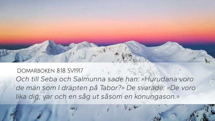 Domarboken 8:18 SV1917 Bible Verse Image