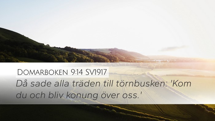 Domarboken 9:14 SV1917 Bible Verse Image