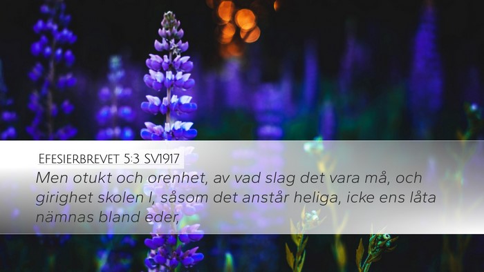 Efesierbrevet 5:3 SV1917 Bible Verse Image
