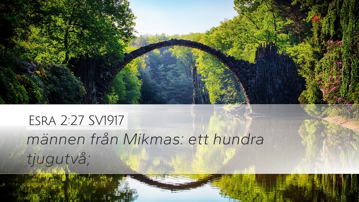 Esra 2:27 SV1917 Bible Verse Image