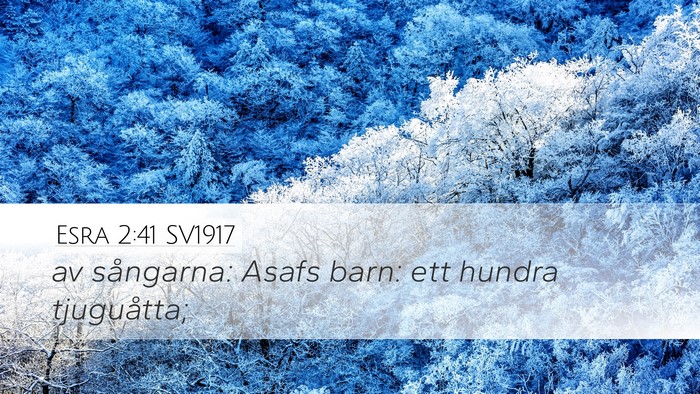 Esra 2:41 SV1917 Bible Verse Image