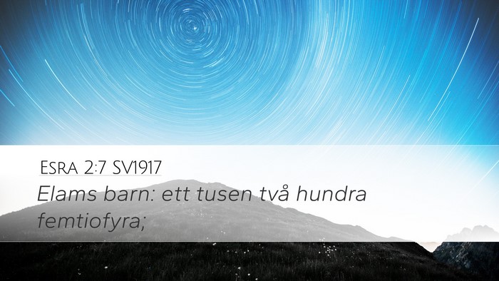 Esra 2:7 SV1917 Bible Verse Image