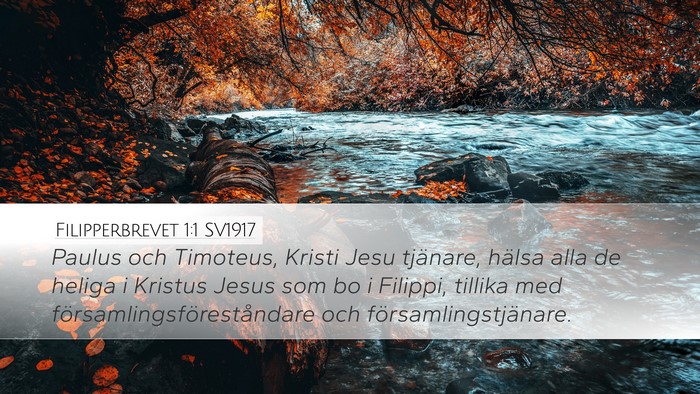 Filipperbrevet 1:1 SV1917 Bible Verse Image
