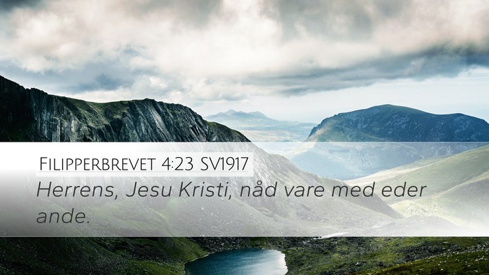 Filipperbrevet 4:23 SV1917 Bible Verse Image
