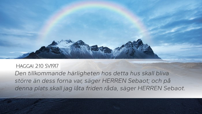 Haggai 2:10 SV1917 Bible Verse Image