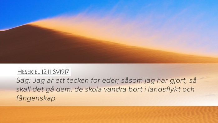 Hesekiel 12:11 SV1917 Bible Verse Image