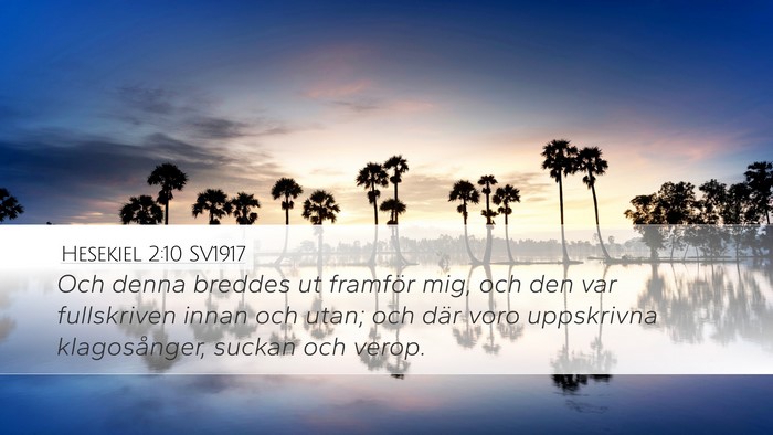 Hesekiel 2:10 SV1917 Bible Verse Image
