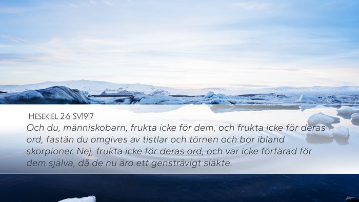 Hesekiel 2:6 SV1917 Bible Verse Image