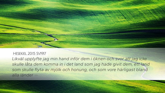 Hesekiel 20:15 SV1917 Bible Verse Image