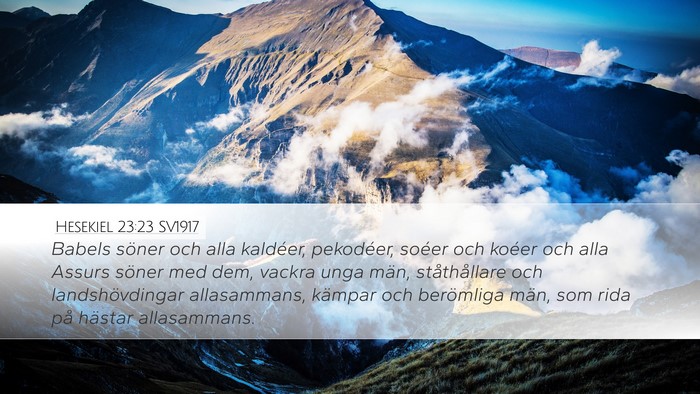 Hesekiel 23:23 SV1917 Bible Verse Image
