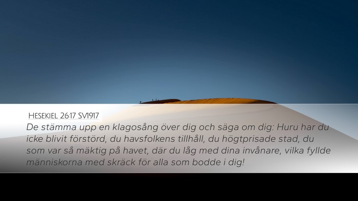 Hesekiel 26:17 SV1917 Bible Verse Image