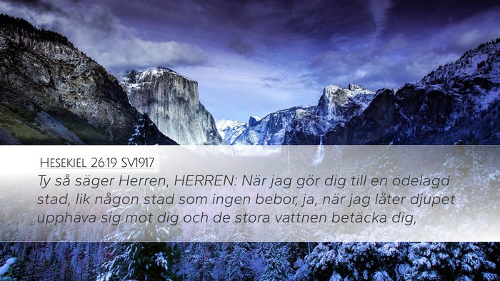 Hesekiel 26:19 SV1917 Bible Verse Image