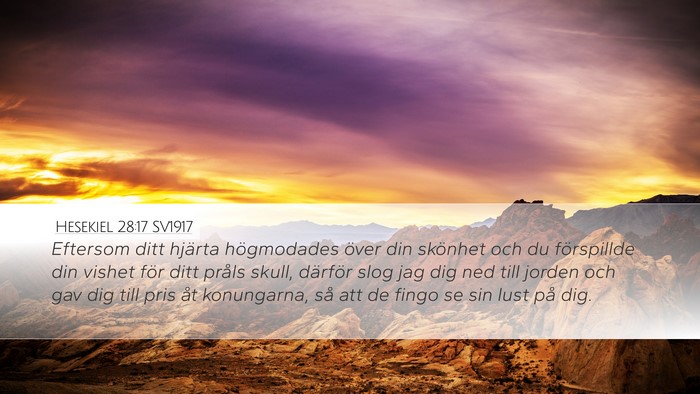 Hesekiel 28:17 SV1917 Bible Verse Image