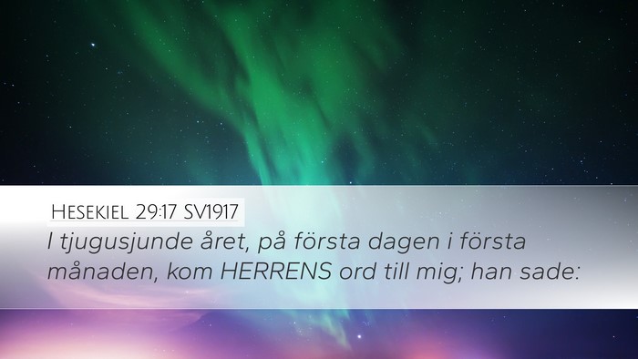 Hesekiel 29:17 SV1917 Bible Verse Image