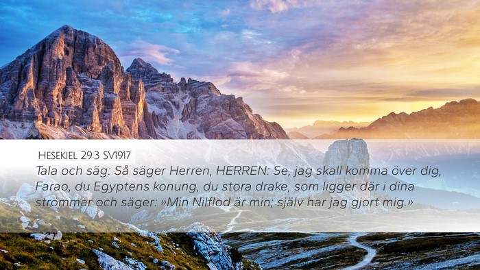 Hesekiel 29:3 SV1917 Bible Verse Image