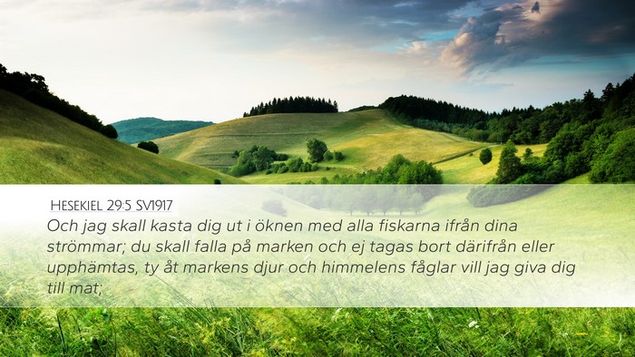Hesekiel 29:5 SV1917 Bible Verse Image