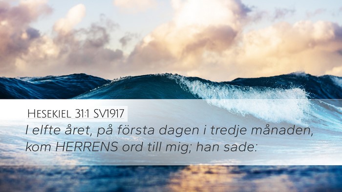 Hesekiel 31:1 SV1917 Bible Verse Image