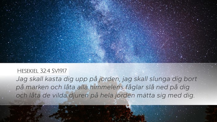Hesekiel 32:4 SV1917 Bible Verse Image