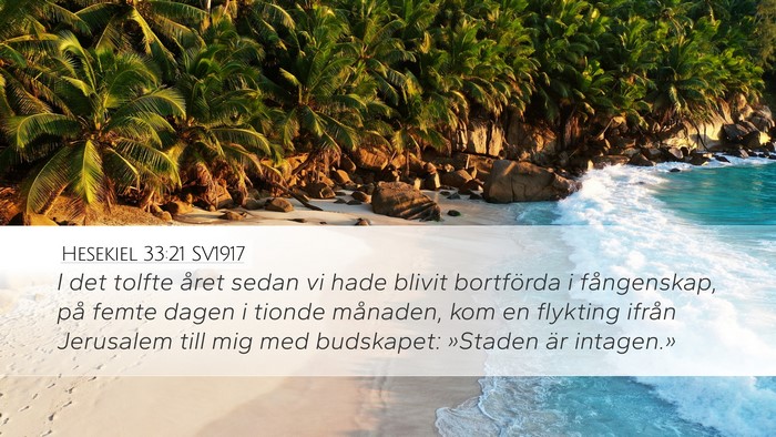 Hesekiel 33:21 SV1917 Bible Verse Image