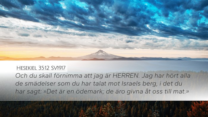 Hesekiel 35:12 SV1917 Bible Verse Image