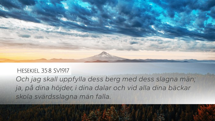 Hesekiel 35:8 SV1917 Bible Verse Image