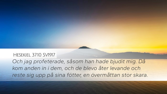 Hesekiel 37:10 SV1917 Bible Verse Image