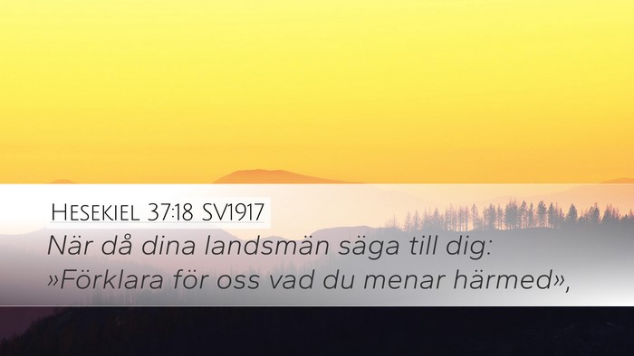 Hesekiel 37:18 SV1917 Bible Verse Image