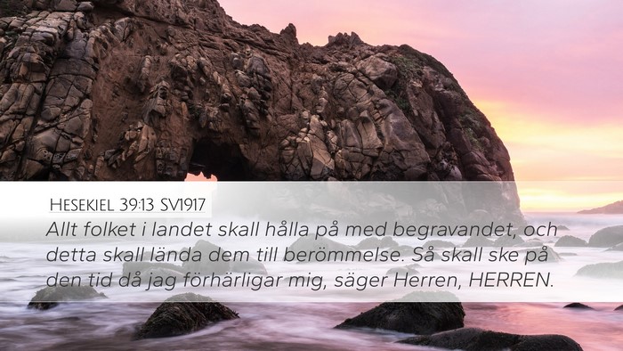 Hesekiel 39:13 SV1917 Bible Verse Image