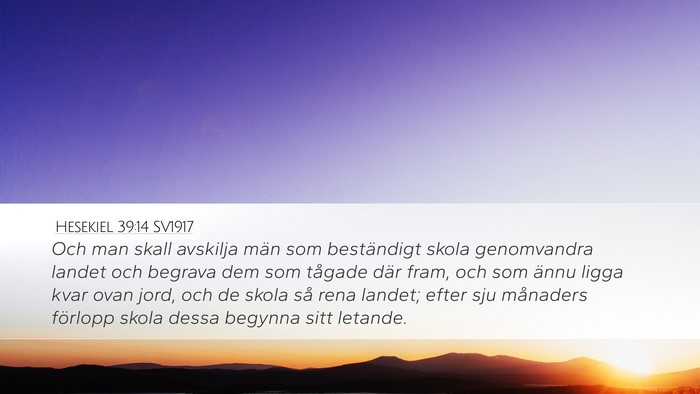 Hesekiel 39:14 SV1917 Bible Verse Image