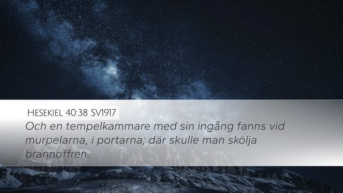 Hesekiel 40:38 SV1917 Bible Verse Image