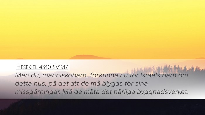 Hesekiel 43:10 SV1917 Bible Verse Image