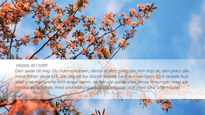Hesekiel 43:7 SV1917 Bible Verse Image
