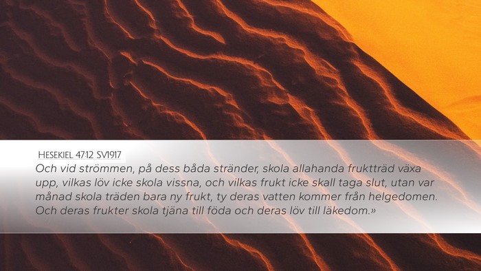 Hesekiel 47:12 SV1917 Bible Verse Image
