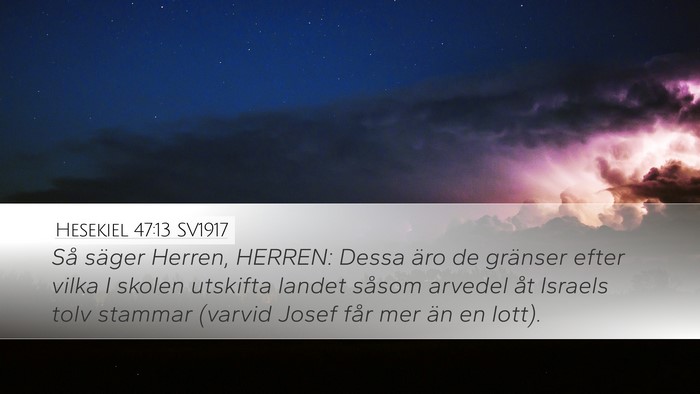 Hesekiel 47:13 SV1917 Bible Verse Image