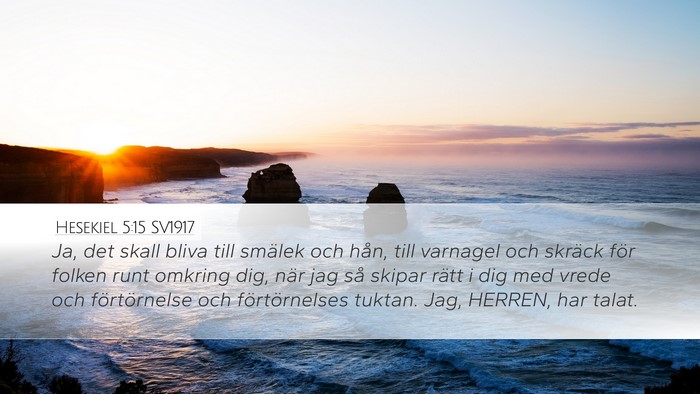 Hesekiel 5:15 SV1917 Bible Verse Image