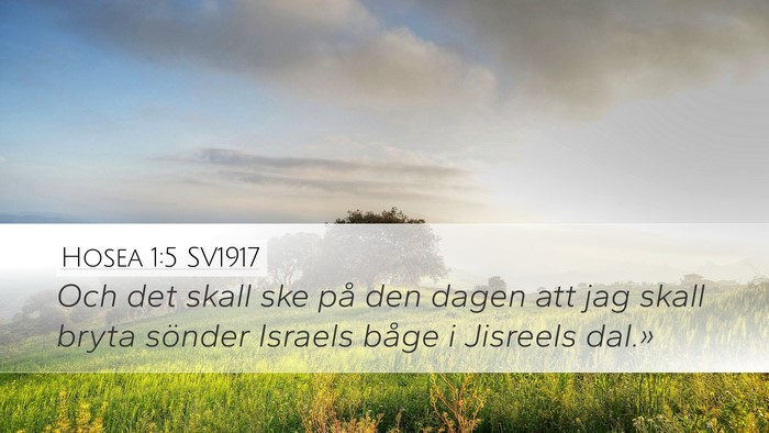 Hosea 1:5 SV1917 Bible Verse Image
