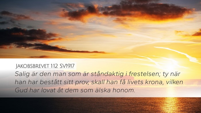 Jakobsbrevet 1:12 SV1917 Bible Verse Image