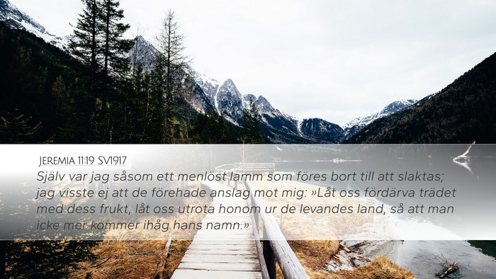 Jeremia 11:19 SV1917 Bible Verse Image