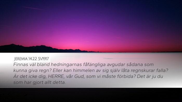 Jeremia 14:22 SV1917 Bible Verse Image