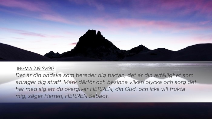 Jeremia 2:19 SV1917 Bible Verse Image