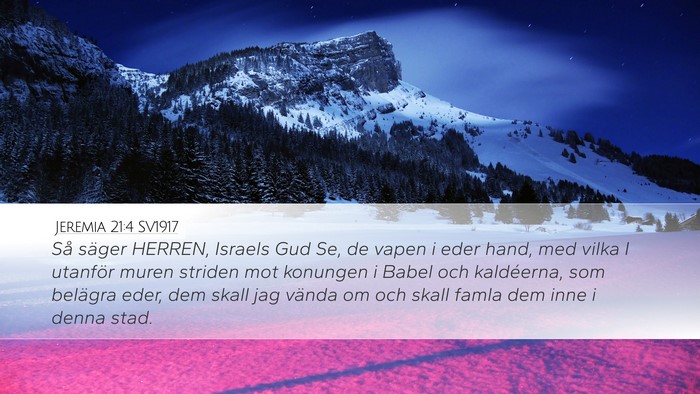 Jeremia 21:4 SV1917 Bible Verse Image
