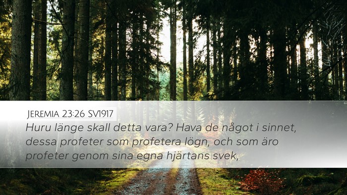 Jeremia 23:26 SV1917 Bible Verse Image